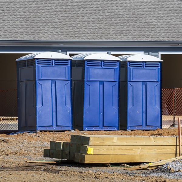 how often are the portable restrooms cleaned and serviced during a rental period in Hale Center TX